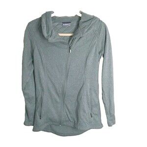 Columbia Womens Full Zip Up Active Wear Hoodie Green Size Small Long Sleeve